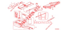 OUTILS/CRIC pour Honda CIVIC TOURER 1.8 LIFESTYLE 5 Portes 6 vitesses manuelles 2014