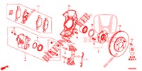 FREIN AVANT pour Honda CIVIC TOURER 1.8 EXECUTIVE 5 Portes 5 vitesses automatique 2014