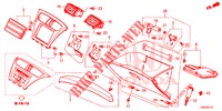 GARNITURE D'INSTRUMENT (COTE DE PASSAGER) (LH) pour Honda CIVIC TOURER 1.8 EXECUTIVE 5 Portes 5 vitesses automatique 2014