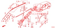MOULAGE/PROTECTION pour Honda CIVIC TOURER 1.8 EXECUTIVE 5 Portes 5 vitesses automatique 2014