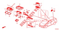 PLAFONNIER pour Honda CIVIC TOURER 1.8 EXECUTIVE 5 Portes 5 vitesses automatique 2014