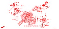 SUPPORTS DE MOTEUR (AT) pour Honda CIVIC TOURER 1.8 EXECUTIVE 5 Portes 5 vitesses automatique 2014
