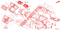 GARNITURE D'INSTRUMENT (COTE DE PASSAGER) (LH) pour Honda CIVIC TOURER DIESEL 1.6 COMFORT 5 Portes 6 vitesses manuelles 2015