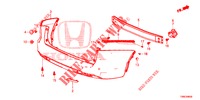 PARE CHOC ARRIERE pour Honda CIVIC TOURER DIESEL 1.6 COMFORT 5 Portes 6 vitesses manuelles 2015