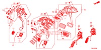 PEDALE (LH) pour Honda CIVIC TOURER DIESEL 1.6 COMFORT 5 Portes 6 vitesses manuelles 2015