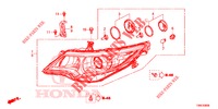 PROJECTEUR pour Honda CIVIC TOURER DIESEL 1.6 COMFORT 5 Portes 6 vitesses manuelles 2015