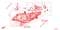 PROJECTEUR pour Honda CIVIC TOURER DIESEL 1.6 EXECUTIVE 5 Portes 6 vitesses manuelles 2015