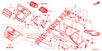 GARNITURE D'INSTRUMENT (COTE DE PASSAGER) (LH) pour Honda CIVIC TOURER 1.8 COMFORT 5 Portes 5 vitesses automatique 2015