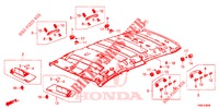 GARNITURE DE PLAFOND pour Honda CIVIC TOURER DIESEL 1.6 STYLE NAVI 5 Portes 6 vitesses manuelles 2016