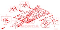 GARNITURE DE PLAFOND pour Honda CIVIC TOURER 1.8 COMFORT 5 Portes 6 vitesses manuelles 2016