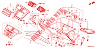 GARNITURE D'INSTRUMENT (COTE DE PASSAGER) (LH) pour Honda CIVIC TOURER 1.8 COMFORT 5 Portes 6 vitesses manuelles 2016