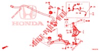 ARTICULATION AVANT pour Honda CIVIC TOURER 1.8 EXECUTIVE NAVI 5 Portes 5 vitesses automatique 2016