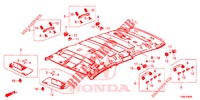 GARNITURE DE PLAFOND pour Honda CIVIC TOURER 1.8 EXECUTIVE 5 Portes 5 vitesses automatique 2016