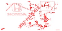 ARTICULATION AVANT pour Honda CIVIC TOURER 1.8 LIFESTYLE 5 Portes 5 vitesses automatique 2016