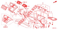GARNITURE D'INSTRUMENT (COTE DE PASSAGER) (LH) pour Honda CIVIC TOURER 1.8 LIFESTYLE 5 Portes 5 vitesses automatique 2016