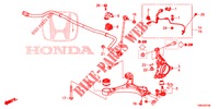 ARTICULATION AVANT pour Honda CIVIC TOURER DIESEL 1.6 ELEGANCE 5 Portes 6 vitesses manuelles 2017