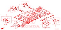GARNITURE DE PLAFOND pour Honda CIVIC TOURER DIESEL 1.6 ELEGANCE 5 Portes 6 vitesses manuelles 2017