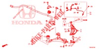 ARTICULATION AVANT pour Honda CIVIC TOURER DIESEL 1.6 SPORT NAVI 5 Portes 6 vitesses manuelles 2017
