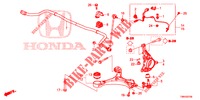 ARTICULATION AVANT pour Honda CIVIC TOURER DIESEL 1.6 LIFSTYLE 5 Portes 6 vitesses manuelles 2017