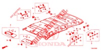 GARNITURE DE PLAFOND pour Honda CIVIC TOURER DIESEL 1.6 LIFSTYLE 5 Portes 6 vitesses manuelles 2017