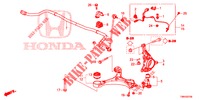 ARTICULATION AVANT pour Honda CIVIC TOURER DIESEL 1.6 S 5 Portes 6 vitesses manuelles 2017