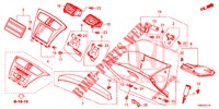 GARNITURE D'INSTRUMENT (COTE DE PASSAGER) (LH) pour Honda CIVIC TOURER DIESEL 1.6 S 5 Portes 6 vitesses manuelles 2017