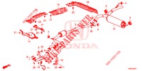 TUYAU D'ECHAPPEMENT/SILENCIEUX (DIESEL) pour Honda CIVIC TOURER DIESEL 1.6 S 5 Portes 6 vitesses manuelles 2017