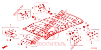 GARNITURE DE PLAFOND pour Honda CIVIC TOURER 1.8 ELEGANCE L 5 Portes 6 vitesses manuelles 2017