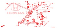 ARTICULATION AVANT pour Honda CIVIC TOURER 1.8 ELEGANCE S 5 Portes 6 vitesses manuelles 2017