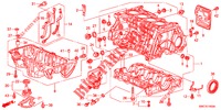 BLOC CYLINDRES/CARTER D'HUILE (2.0L) pour Honda CR-V 2.0 EXECUTIVE 5 Portes 5 vitesses automatique 2012