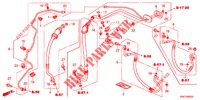 CLIMATISEUR (FLEXIBLES/TUYAUX) (LH) (2.0L) (2.4L) pour Honda CR-V 2.0 EXECUTIVE 5 Portes 5 vitesses automatique 2012