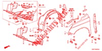 GARDE BOUE AVANT pour Honda CR-V 2.0 EXECUTIVE 5 Portes 5 vitesses automatique 2012