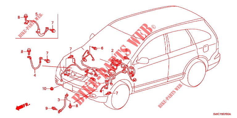 FAISCEAU DES FILS (LH) (1) pour Honda CR-V 2.0 EXECUTIVE 5 Portes 5 vitesses automatique 2012