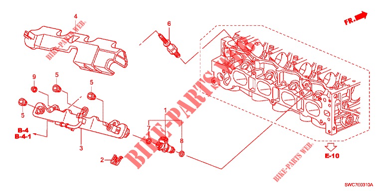 INJECTEUR DE CARBURANT (2.0L) pour Honda CR-V 2.0 EXECUTIVE 5 Portes 5 vitesses automatique 2012