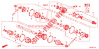 ARBRE PRIMAIRE AVANT/DEMI ARBRE (2.0L) pour Honda CR-V 2.0 COMFORT 5 Portes 6 vitesses manuelles 2013