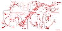 CLIMATISEUR (FLEXIBLES/TUYAUX) (2.0L/2.4L) (LH) pour Honda CR-V 2.0 COMFORT 5 Portes 6 vitesses manuelles 2013