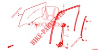 FENETRES PORTES ARRIERE/REGULATEUR pour Honda CR-V 2.0 COMFORT 5 Portes 6 vitesses manuelles 2013