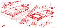 GARNITURE DE PLAFOND (1) pour Honda CR-V 2.0 COMFORT 5 Portes 6 vitesses manuelles 2013