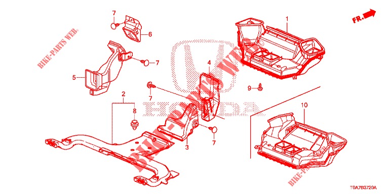 CONDUIT pour Honda CR-V 2.0 COMFORT 5 Portes 6 vitesses manuelles 2013