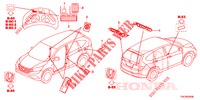 EMBLEMES/ETIQUETTES DE PRECAUTIONS pour Honda CR-V 2.0 S 5 Portes 6 vitesses manuelles 2013