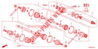 ARBRE PRIMAIRE AVANT/DEMI ARBRE (2.0L) pour Honda CR-V 2.0 S 5 Portes 5 vitesses automatique 2013