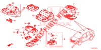 PLAFONNIER pour Honda CR-V 2.0 COMFORT 5 Portes 6 vitesses manuelles 2014