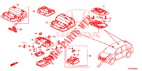 PLAFONNIER pour Honda CR-V 2.0 COMFORT 5 Portes 5 vitesses automatique 2014