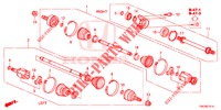 ARBRE PRIMAIRE AVANT/DEMI ARBRE (2.0L) pour Honda CR-V 2.0 ELEGANCE 5 Portes 6 vitesses manuelles 2014