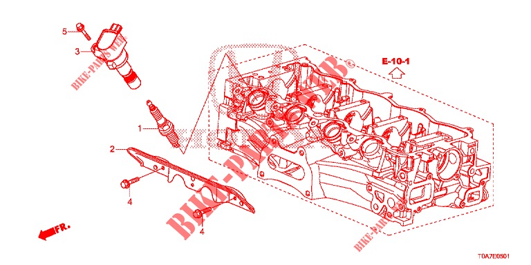 BOBINE TROU BOUCHON (2.0L) pour Honda CR-V 2.0 ELEGANCE 5 Portes 6 vitesses manuelles 2014
