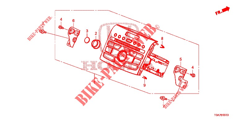 AUTORADIO pour Honda CR-V 2.0 ELEGANCE 5 Portes 5 vitesses automatique 2014