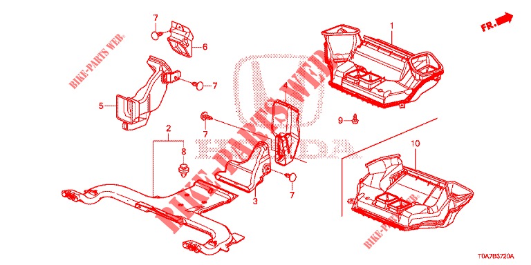 CONDUIT pour Honda CR-V 2.0 ELEGANCE 5 Portes 5 vitesses automatique 2014