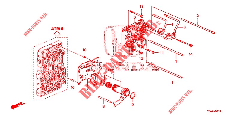 CORPS DE REGULATEUR (2.0L) (2.4L) pour Honda CR-V 2.0 ELEGANCE 5 Portes 5 vitesses automatique 2014