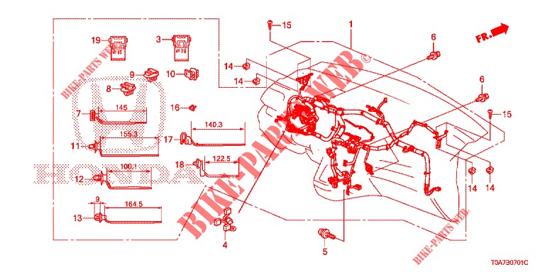 FAISCEAU DES FILS (LH) (2) pour Honda CR-V 2.0 ELEGANCE 5 Portes 5 vitesses automatique 2014