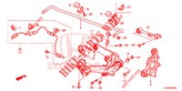 BRAS INFERIEUR ARRIERE pour Honda CR-V 2.0 ELEGANCE L 5 Portes 5 vitesses automatique 2014